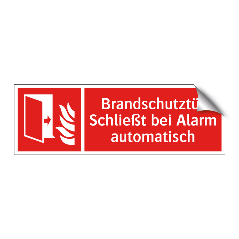 Brandschutztür Schließt bei Alarm automatisch