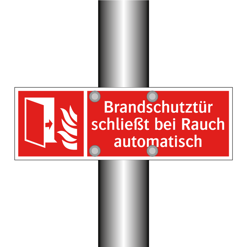 Brandschutztür schließt bei Rauch automatisch