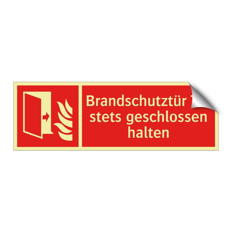 Brandschutztür Tür stets geschlossen halten