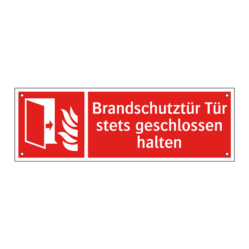 Brandschutztür Tür stets geschlossen halten