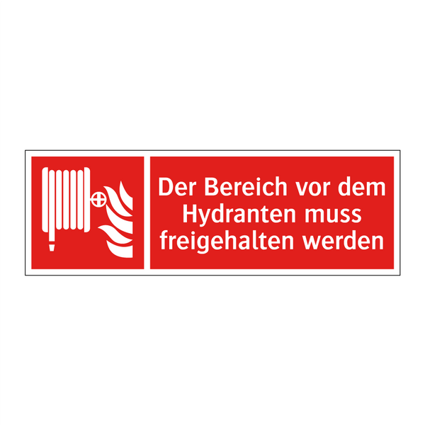 Der Bereich vor dem Hydranten muss freigehalten werden