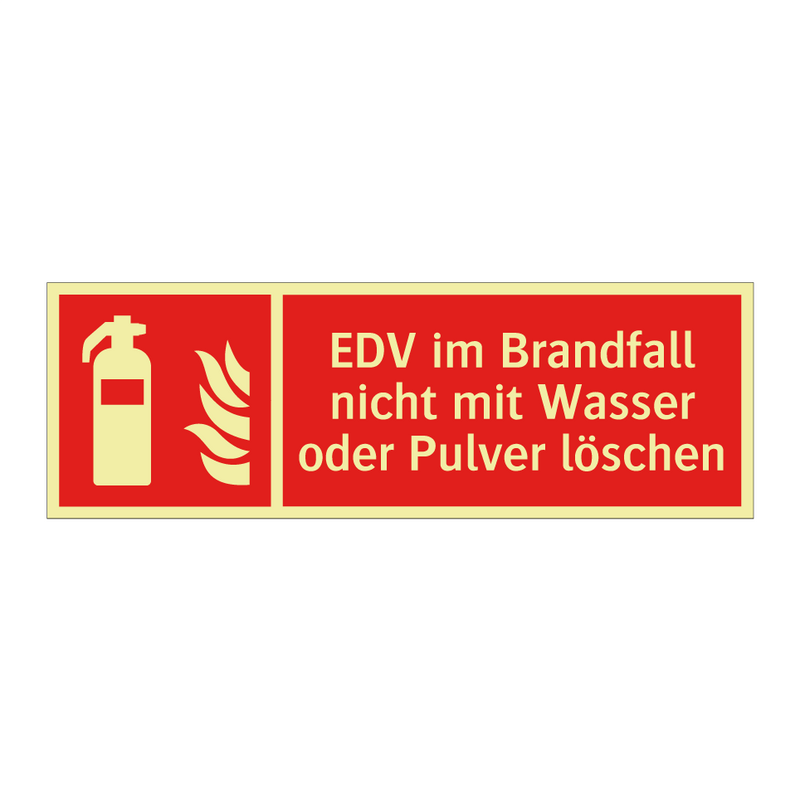 EDV im Brandfall nicht mit Wasser oder Pulver löschen