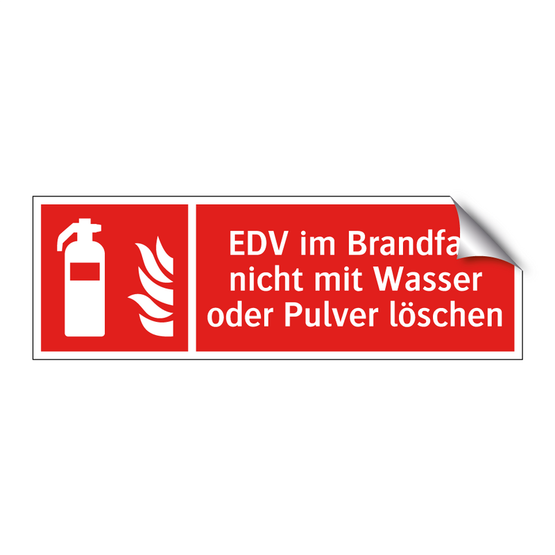 EDV im Brandfall nicht mit Wasser oder Pulver löschen