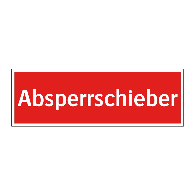 Absperrschieber