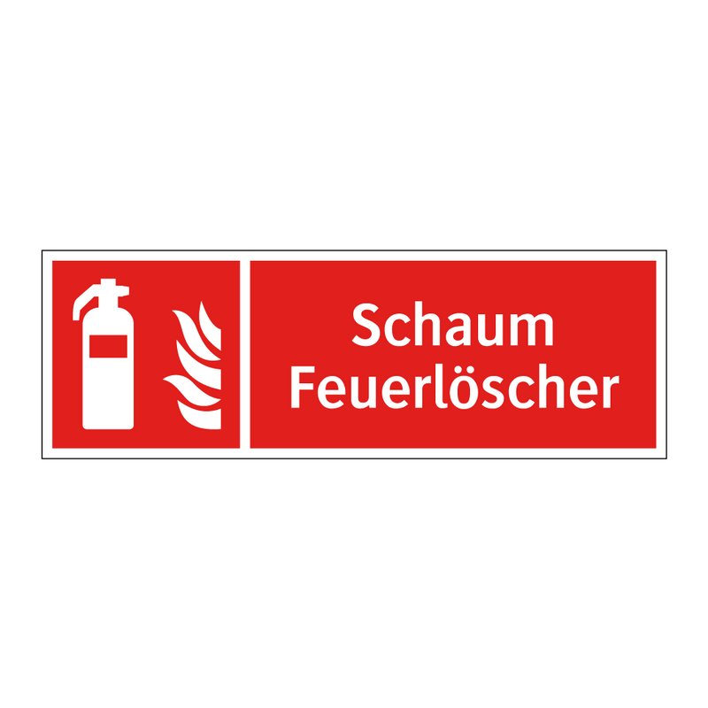 Schaum Feuerlöscher