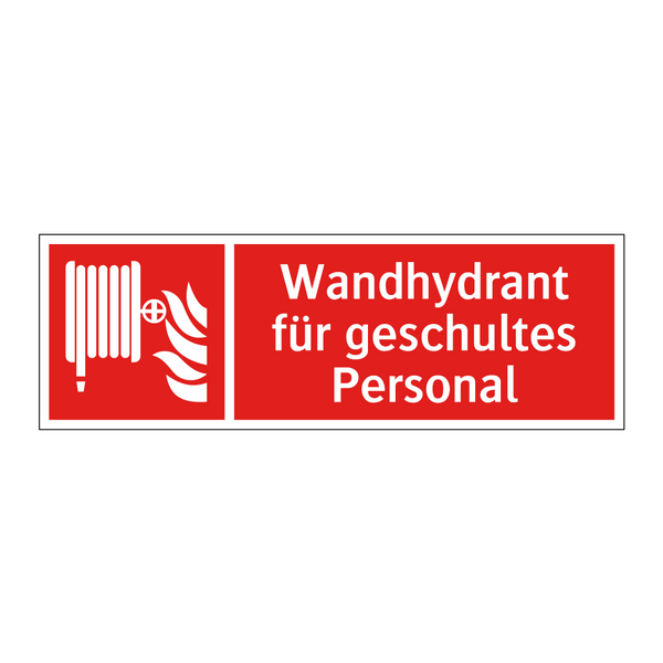 Wandhydrant für geschultes Personal