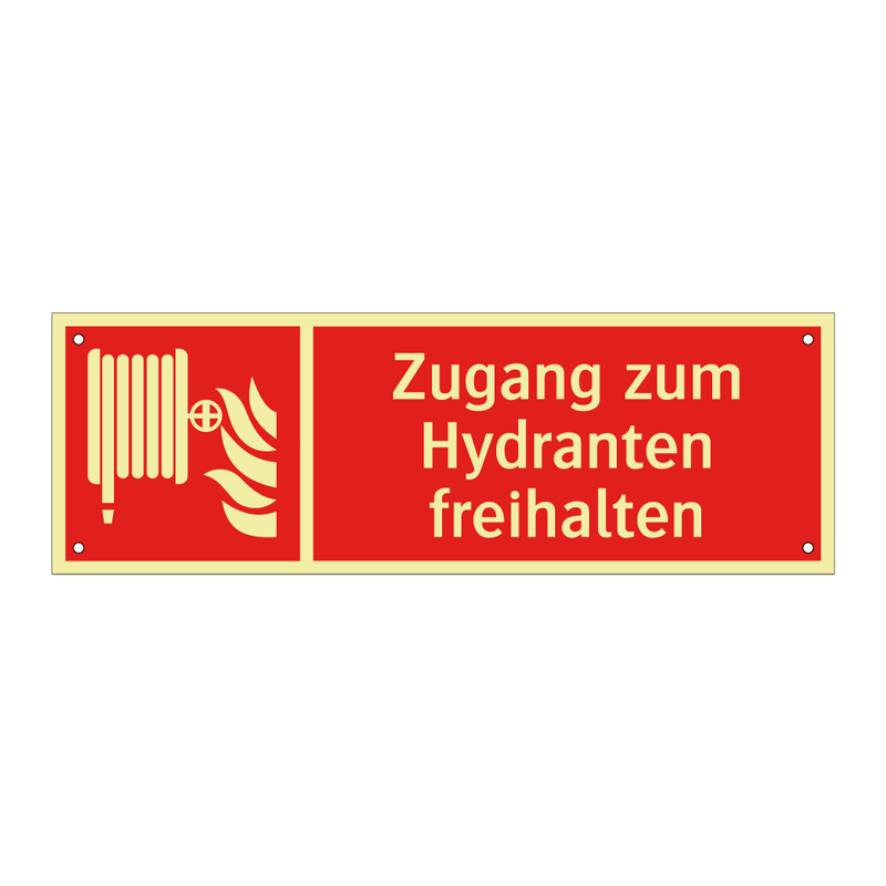 Zugang zum Hydranten freihalten