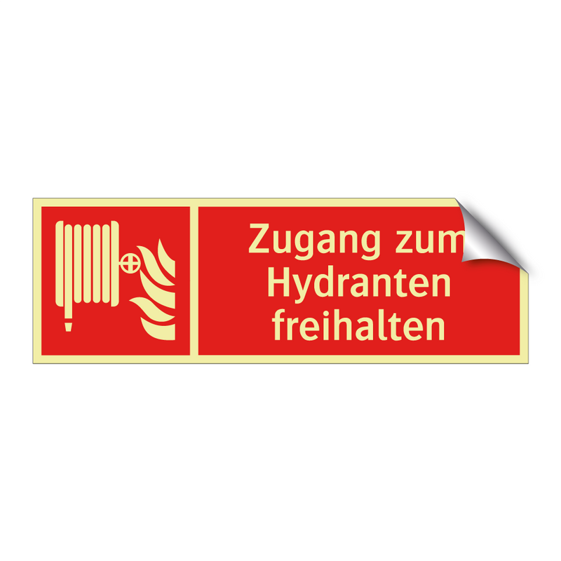 Zugang zum Hydranten freihalten