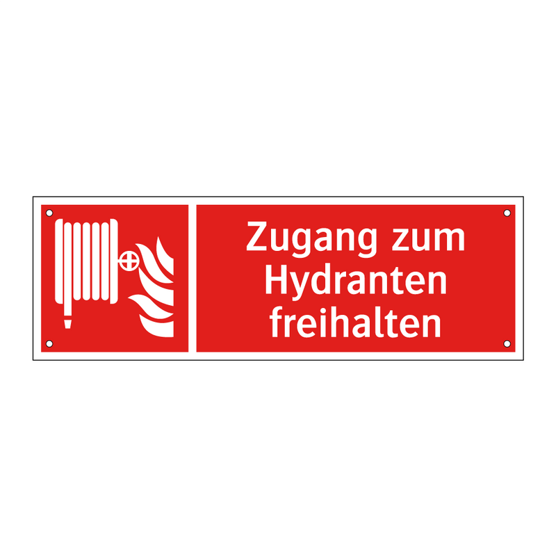 Zugang zum Hydranten freihalten