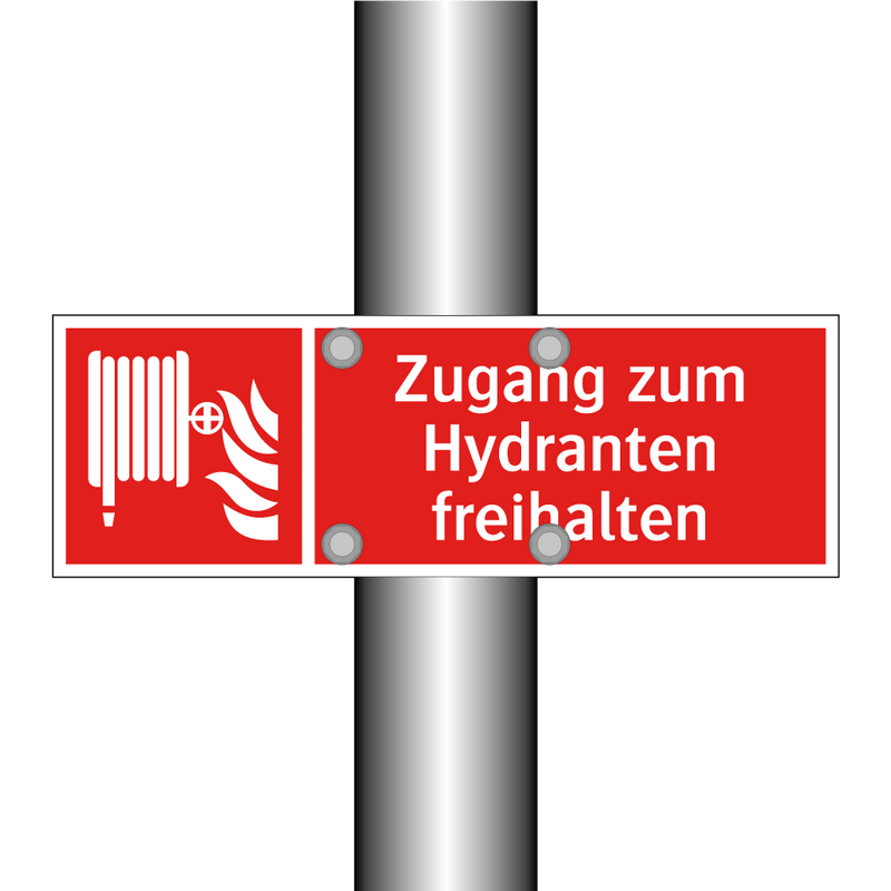 Zugang zum Hydranten freihalten