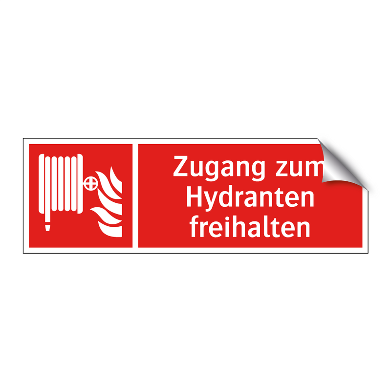 Zugang zum Hydranten freihalten