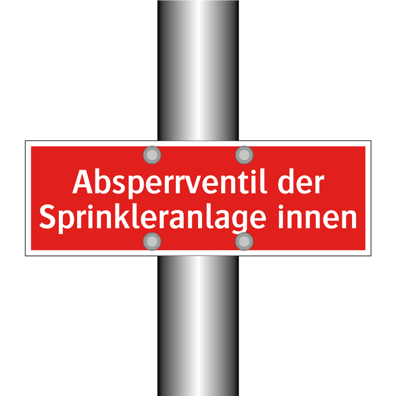 Absperrventil der Sprinkleranlage innen