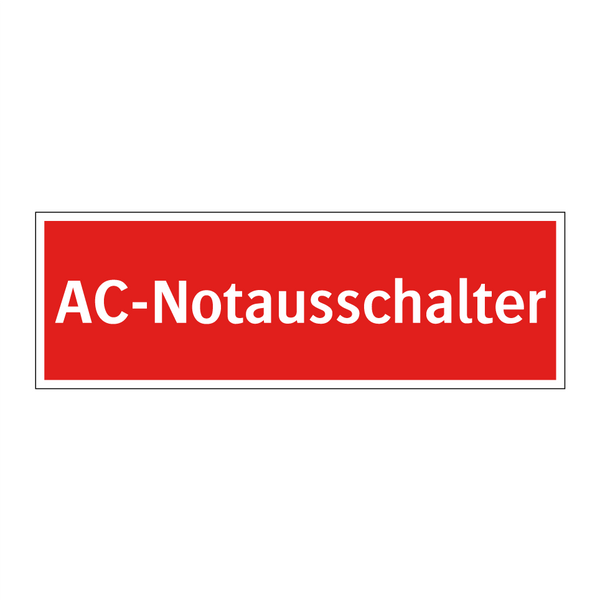 AC-Notausschalter