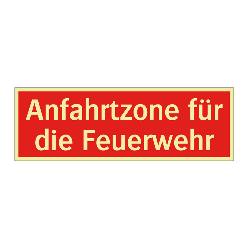 Anfahrtzone für die Feuerwehr