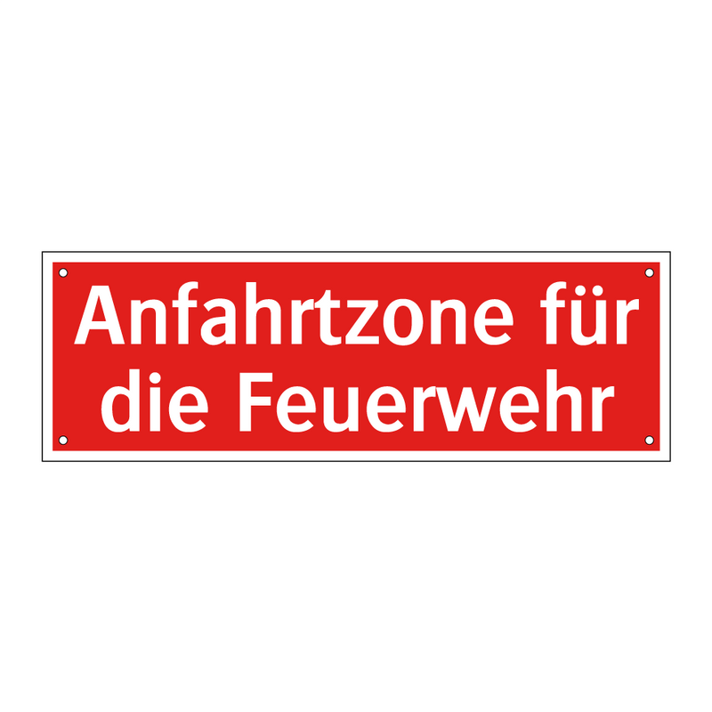 Anfahrtzone für die Feuerwehr