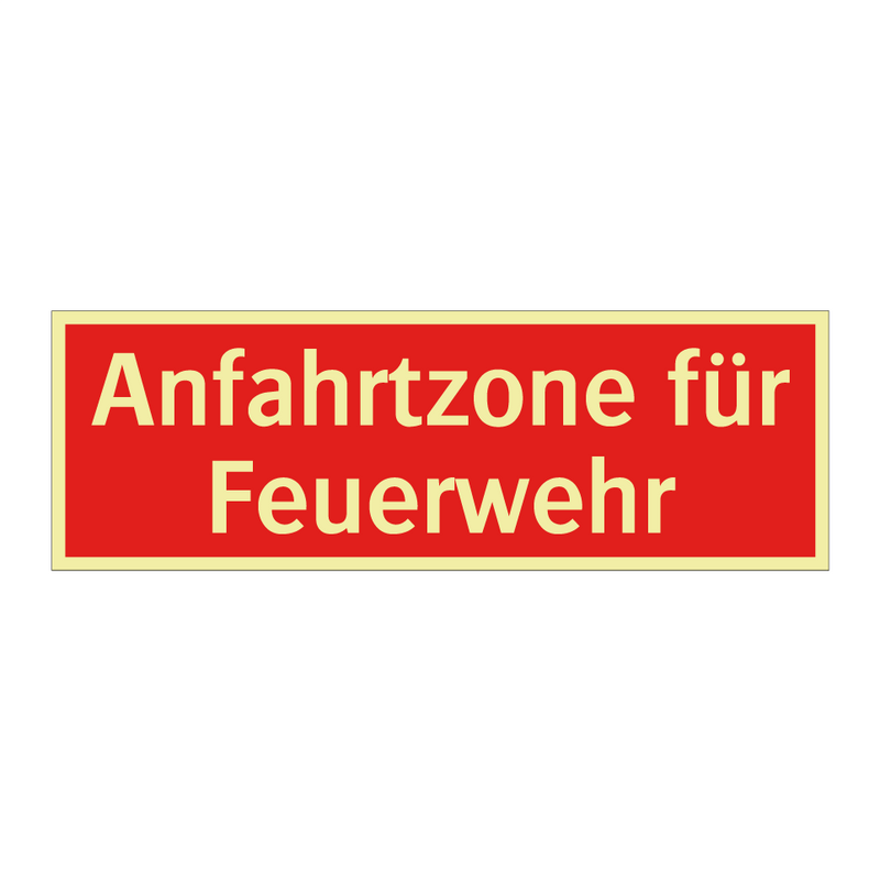 Anfahrtzone für Feuerwehr