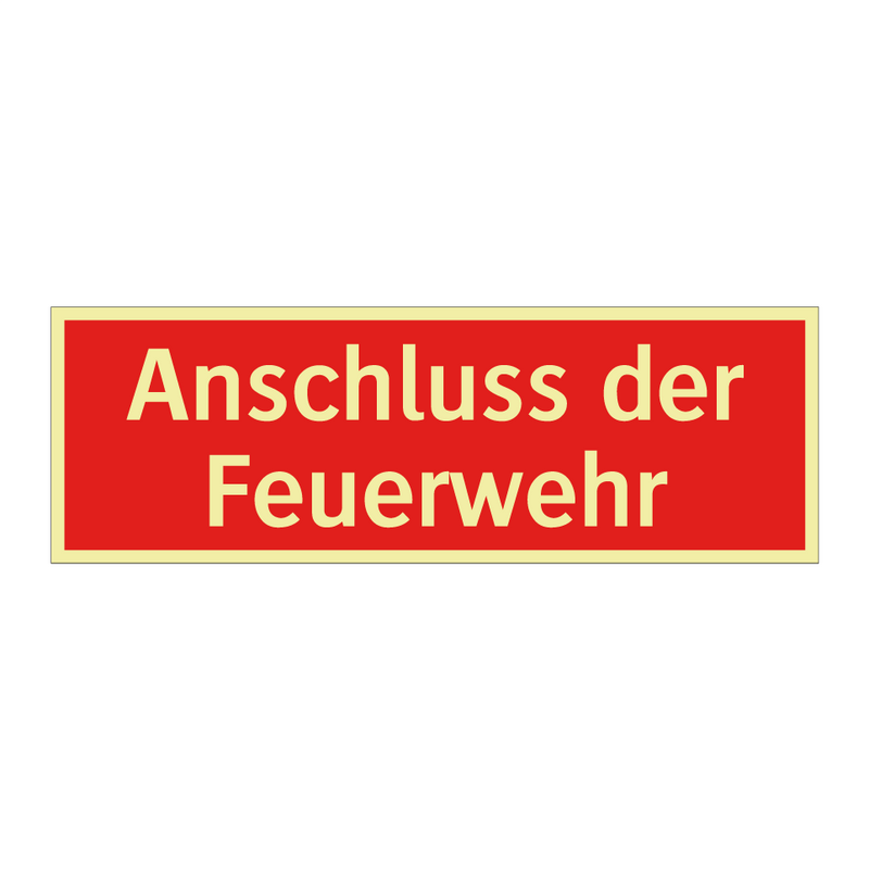 Anschluss der Feuerwehr