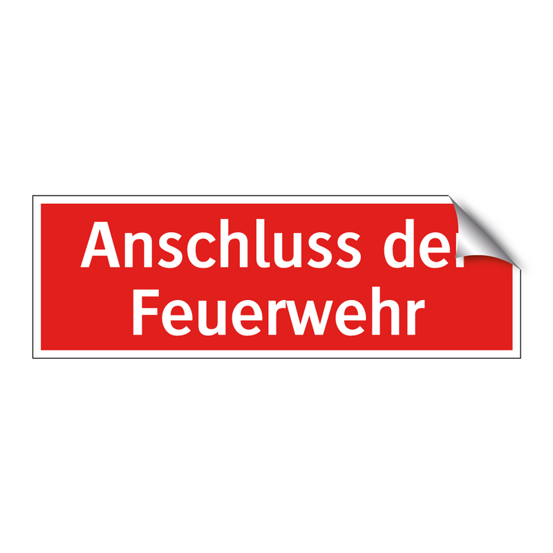 Anschluss der Feuerwehr