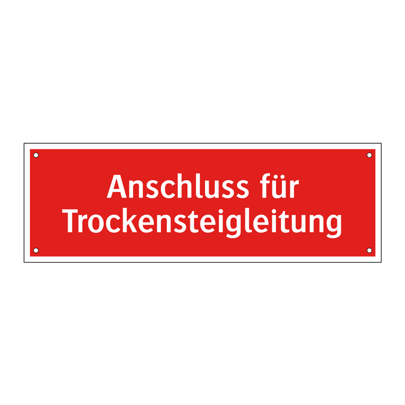 Anschluss für Trockensteigleitung