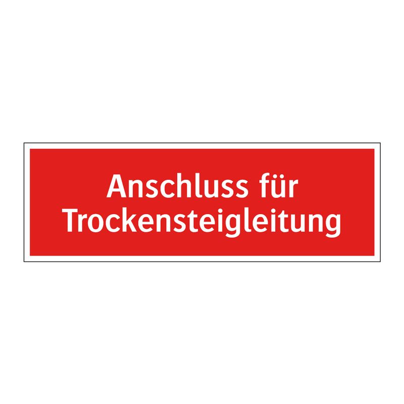 Anschluss für Trockensteigleitung