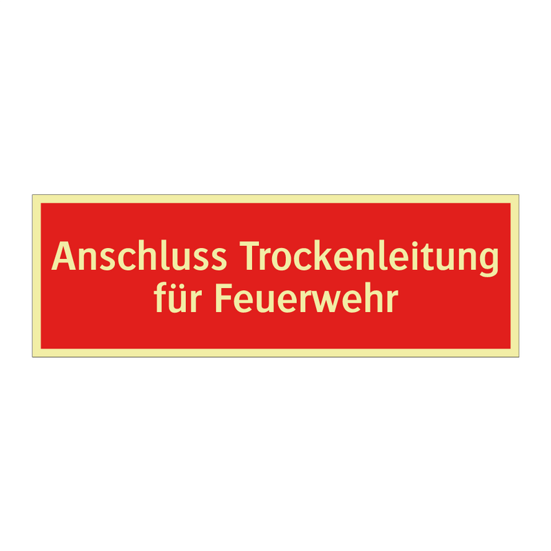 Anschluss Trockenleitung für Feuerwehr