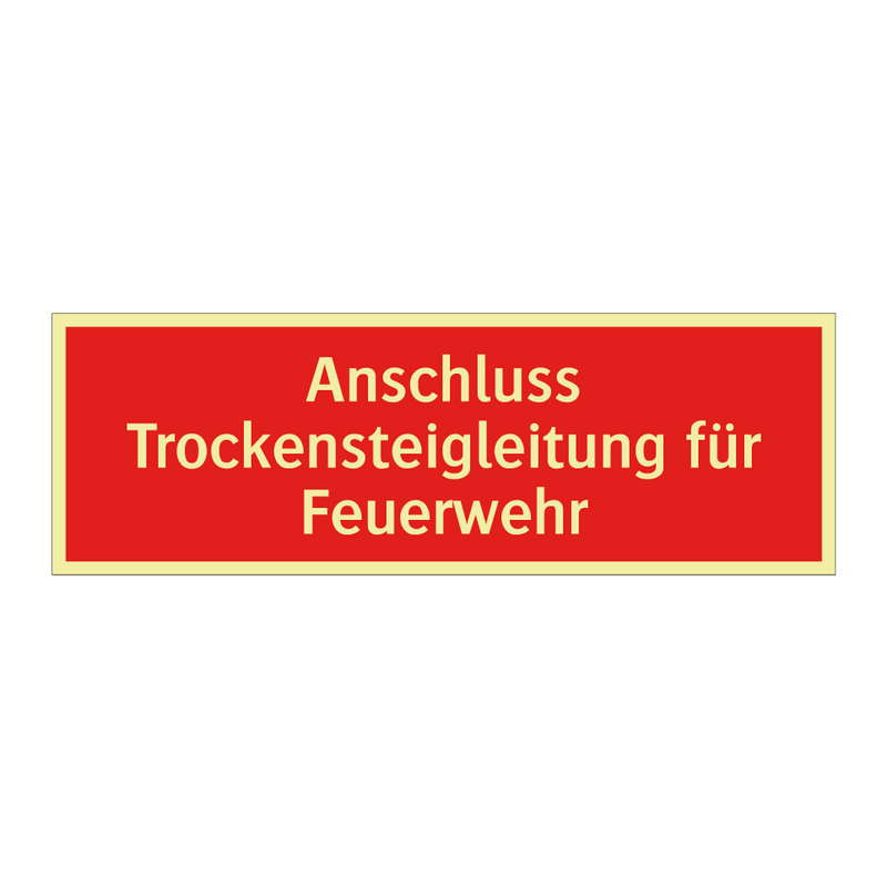 Anschluss Trockensteigleitung für Feuerwehr