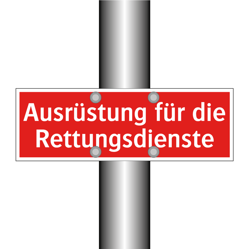 Ausrüstung für die Rettungsdienste