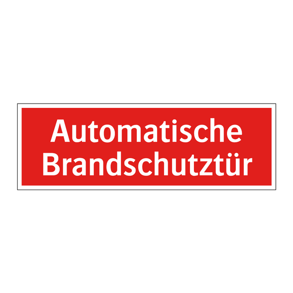 Automatische Brandschutztür