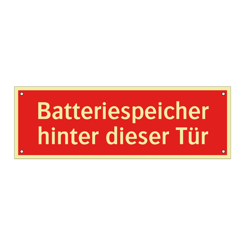 Batteriespeicher hinter dieser Tür