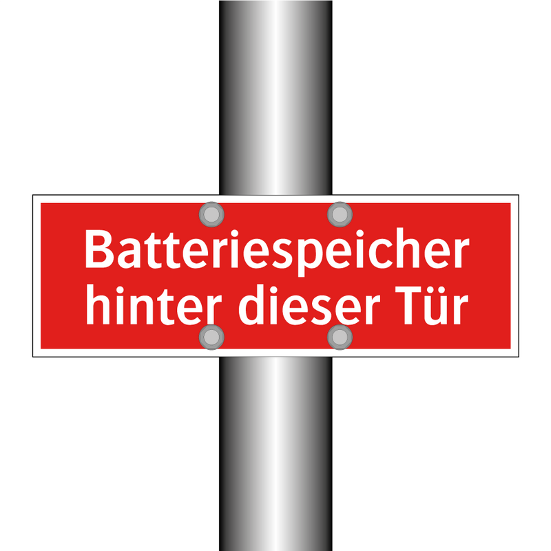 Batteriespeicher hinter dieser Tür