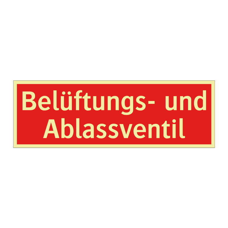 Belüftungs- und Ablassventil