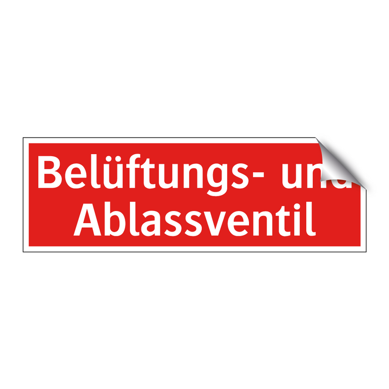 Belüftungs- und Ablassventil