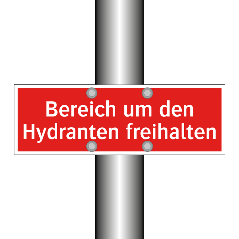 Bereich um den Hydranten freihalten