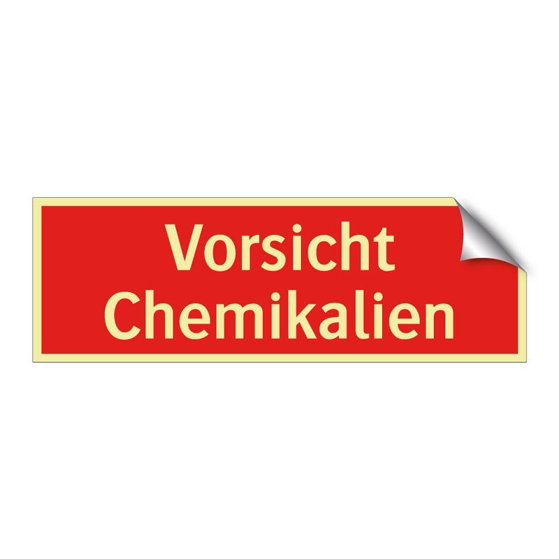 Vorsicht Chemikalien