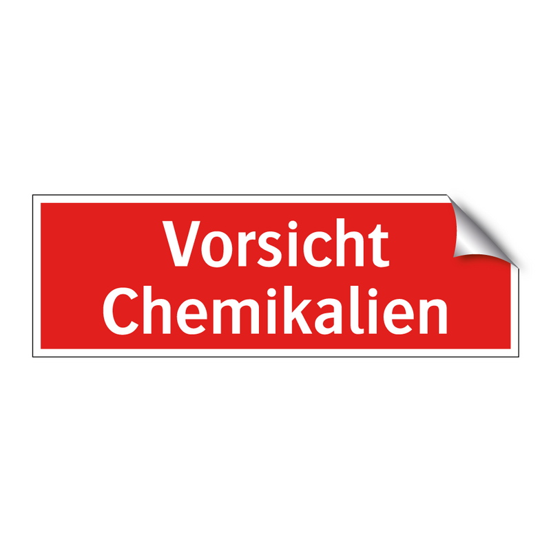 Vorsicht Chemikalien