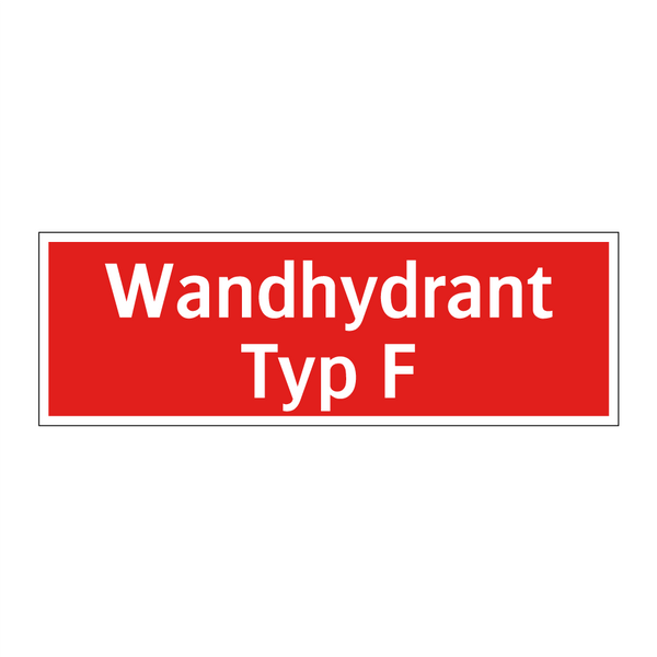 Wandhydrant Typ F