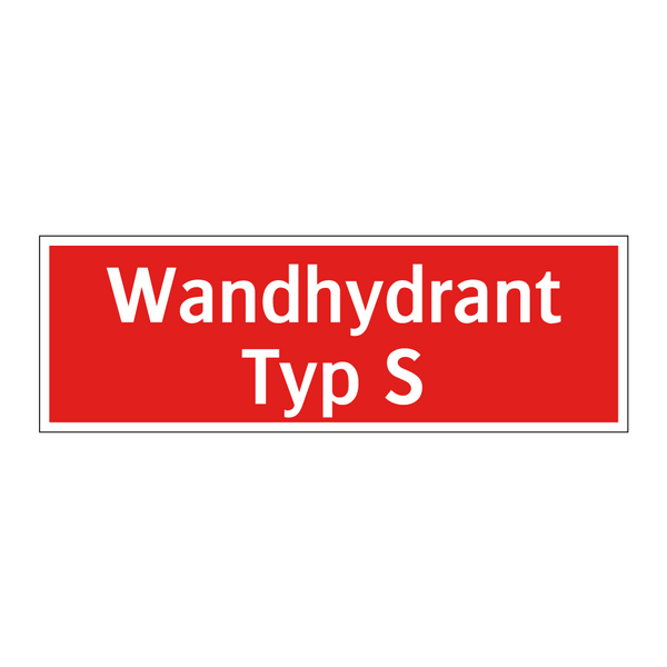 Wandhydrant Typ S