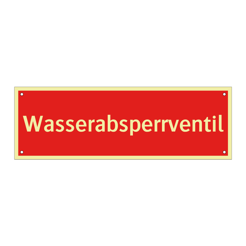 Wasserabsperrventil