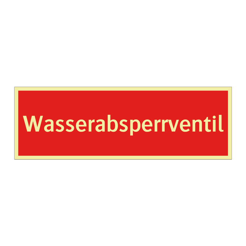 Wasserabsperrventil