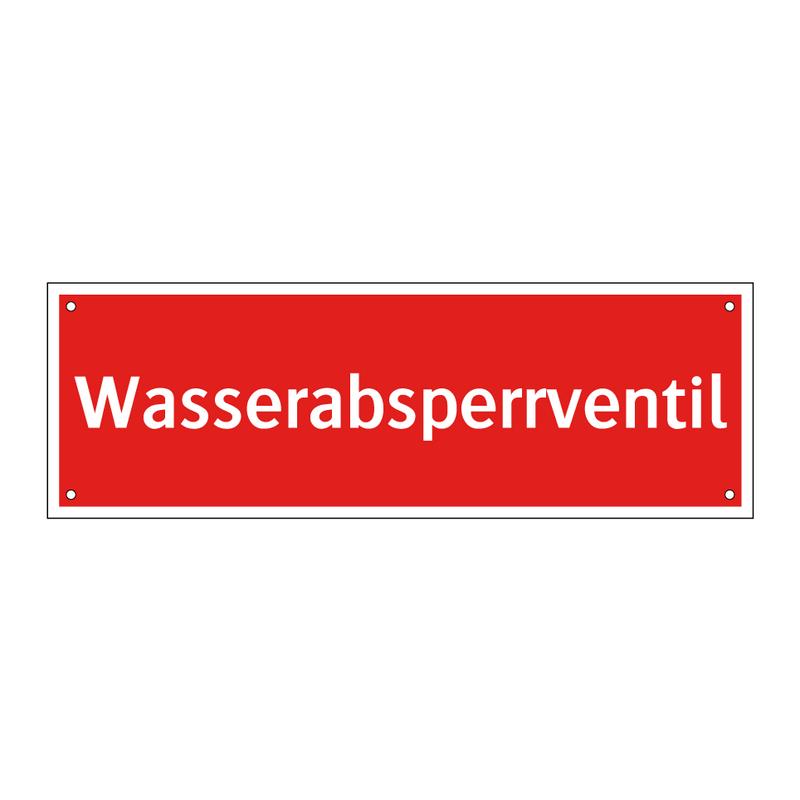 Wasserabsperrventil