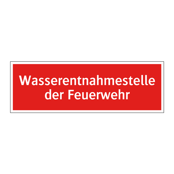 Wasserentnahmestelle der Feuerwehr