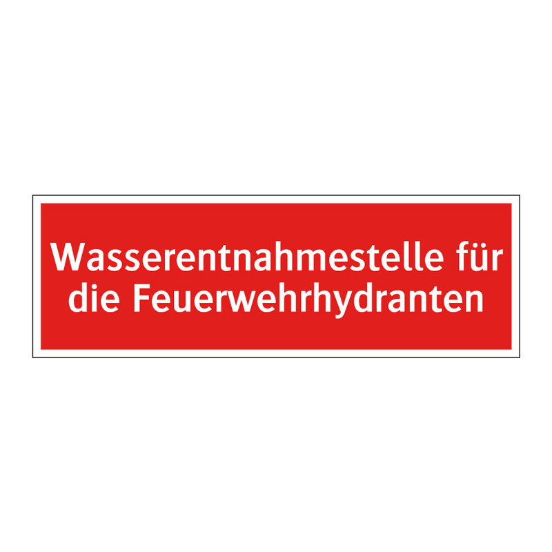 Wasserentnahmestelle für die Feuerwehrhydranten