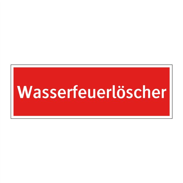 Wasserfeuerlöscher