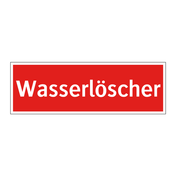 Wasserlöscher