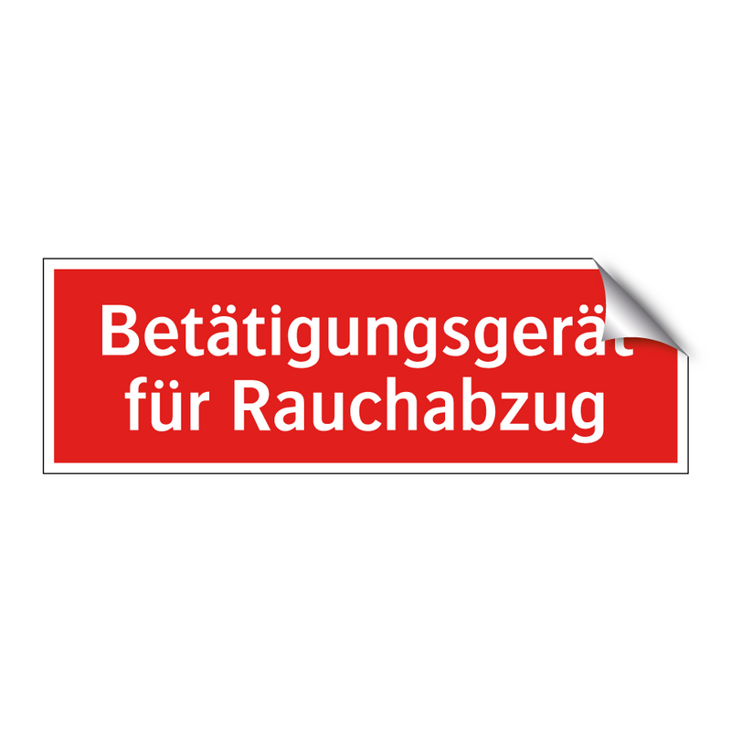 Betätigungsgerät für Rauchabzug