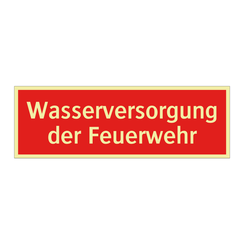 Wasserversorgung der Feuerwehr