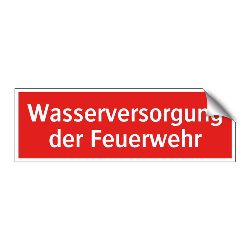 Wasserversorgung der Feuerwehr