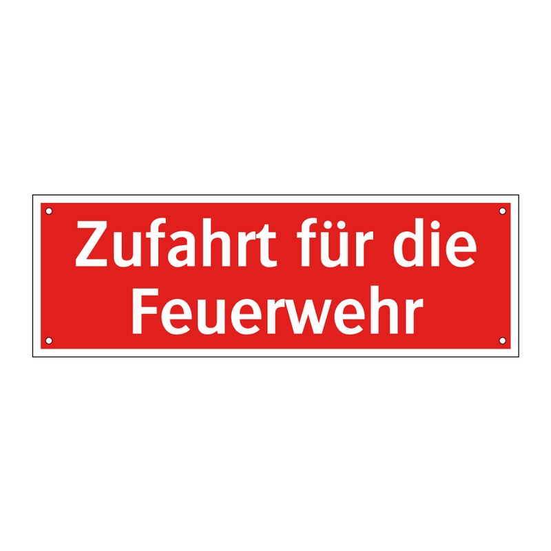 Zufahrt für die Feuerwehr