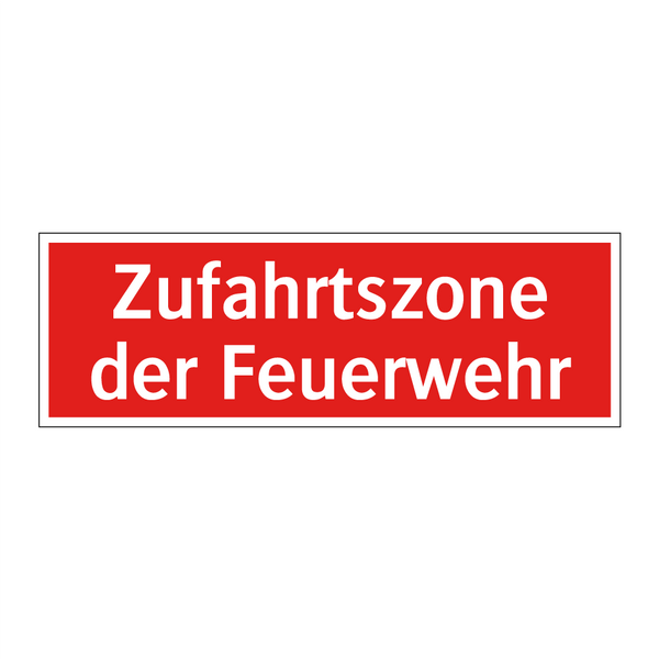 Zufahrtszone der Feuerwehr