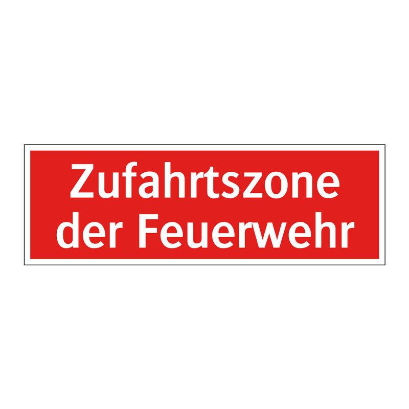 Zufahrtszone der Feuerwehr